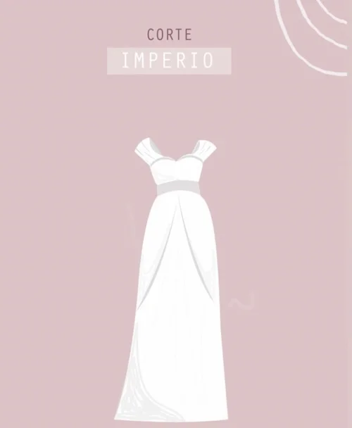 Empire dress in chiffon with fluid sleeves