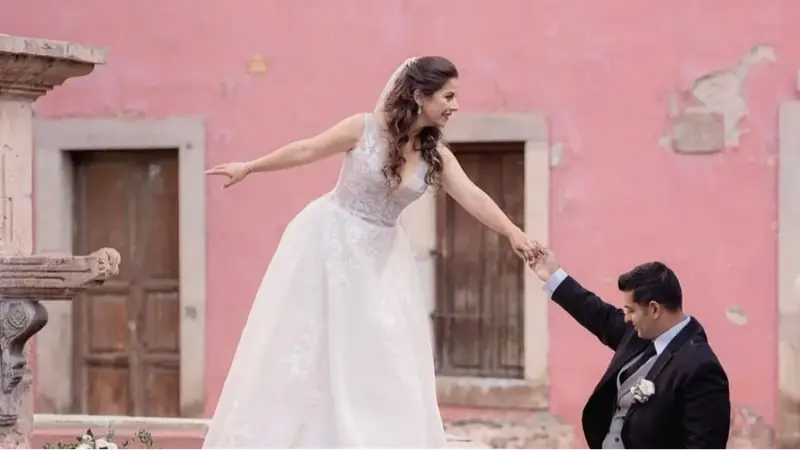 Bride choosing her dress at a boutique